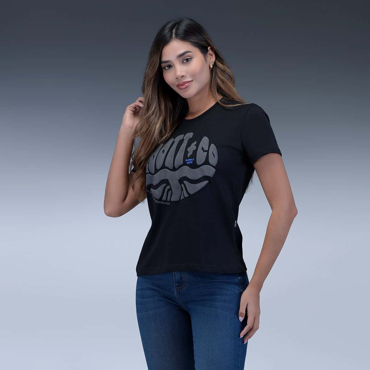 Camiseta Negra Mujer