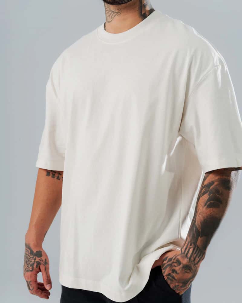 Camiseta Básica Oversize Ivory - miniatura 3
