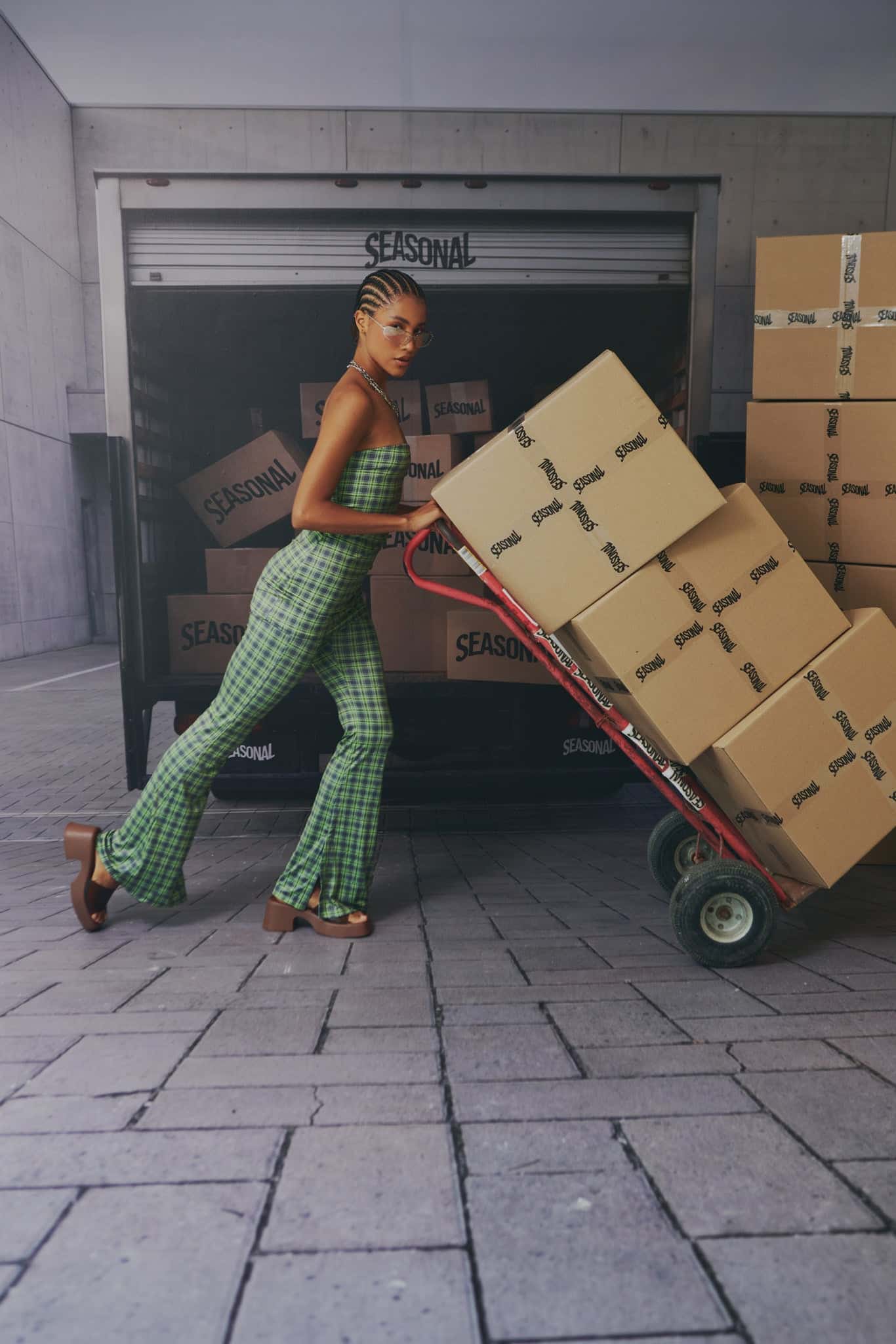 ELECTRIC GRID STRETCH PANTS