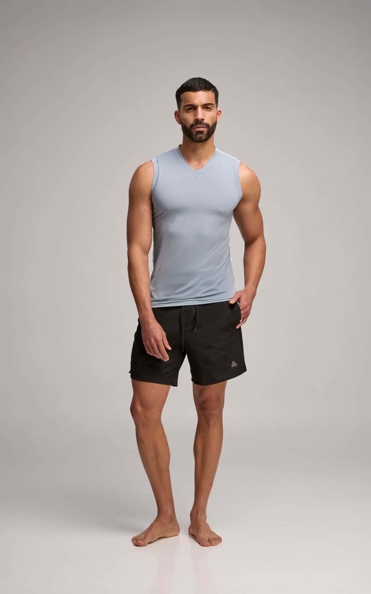 Camiseta cuello V (3995)