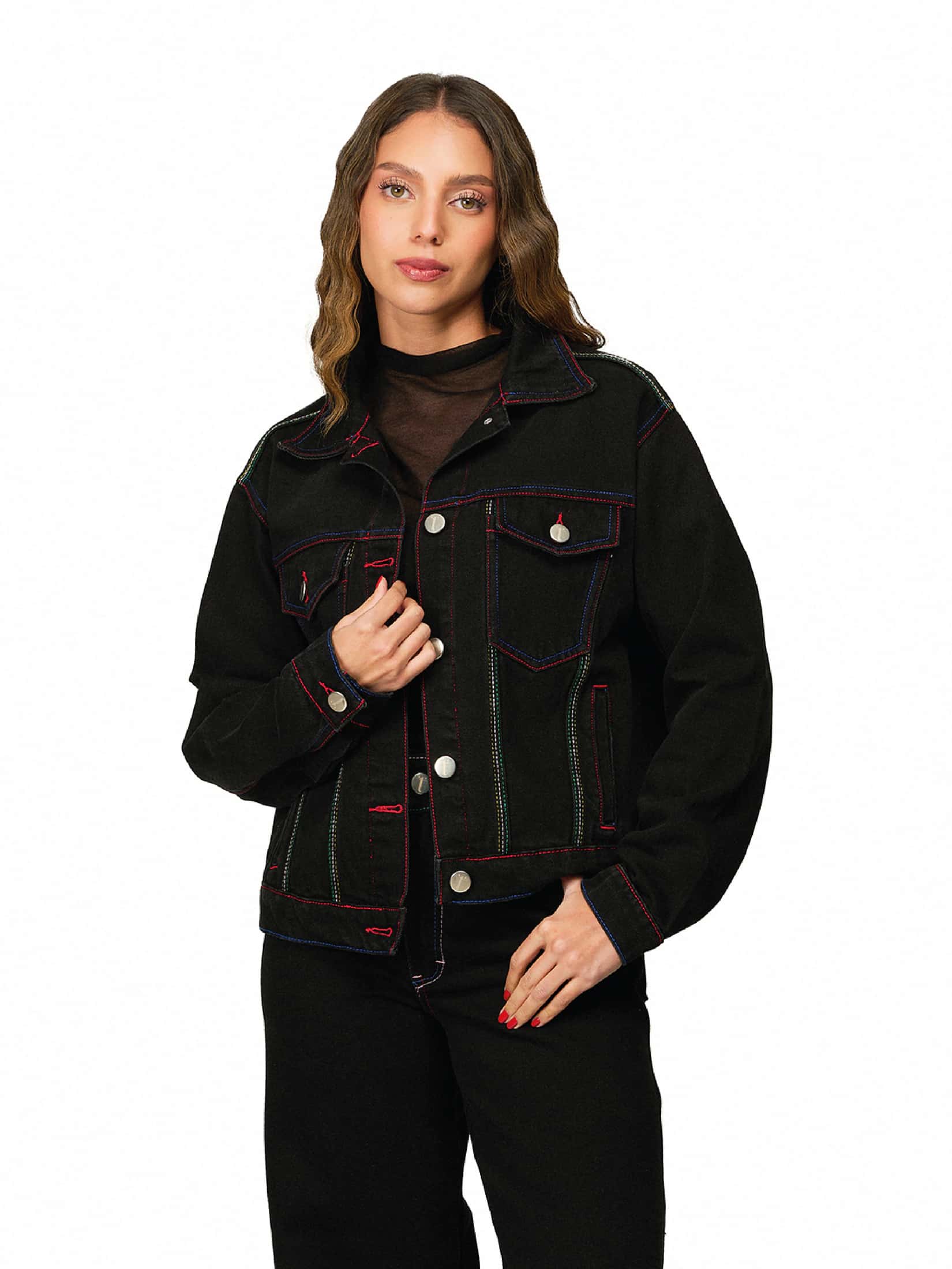 Chaqueta Denim Negra Momento