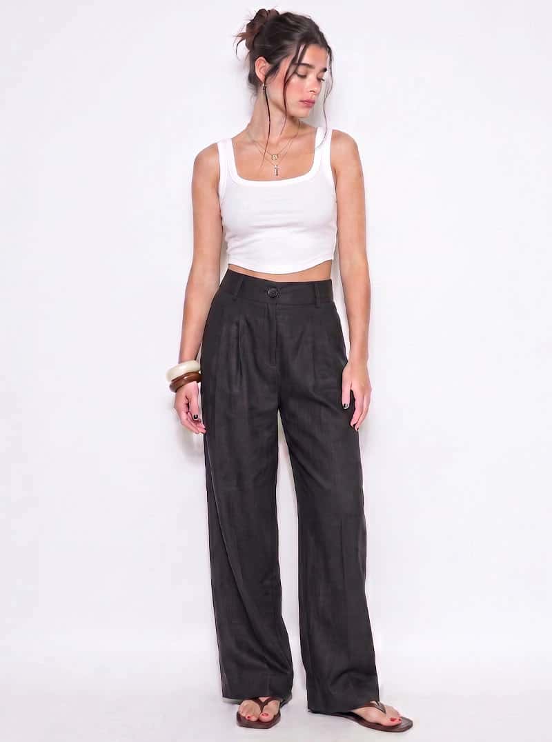 PANTALÓN CANVAS NEGRO - miniatura 5