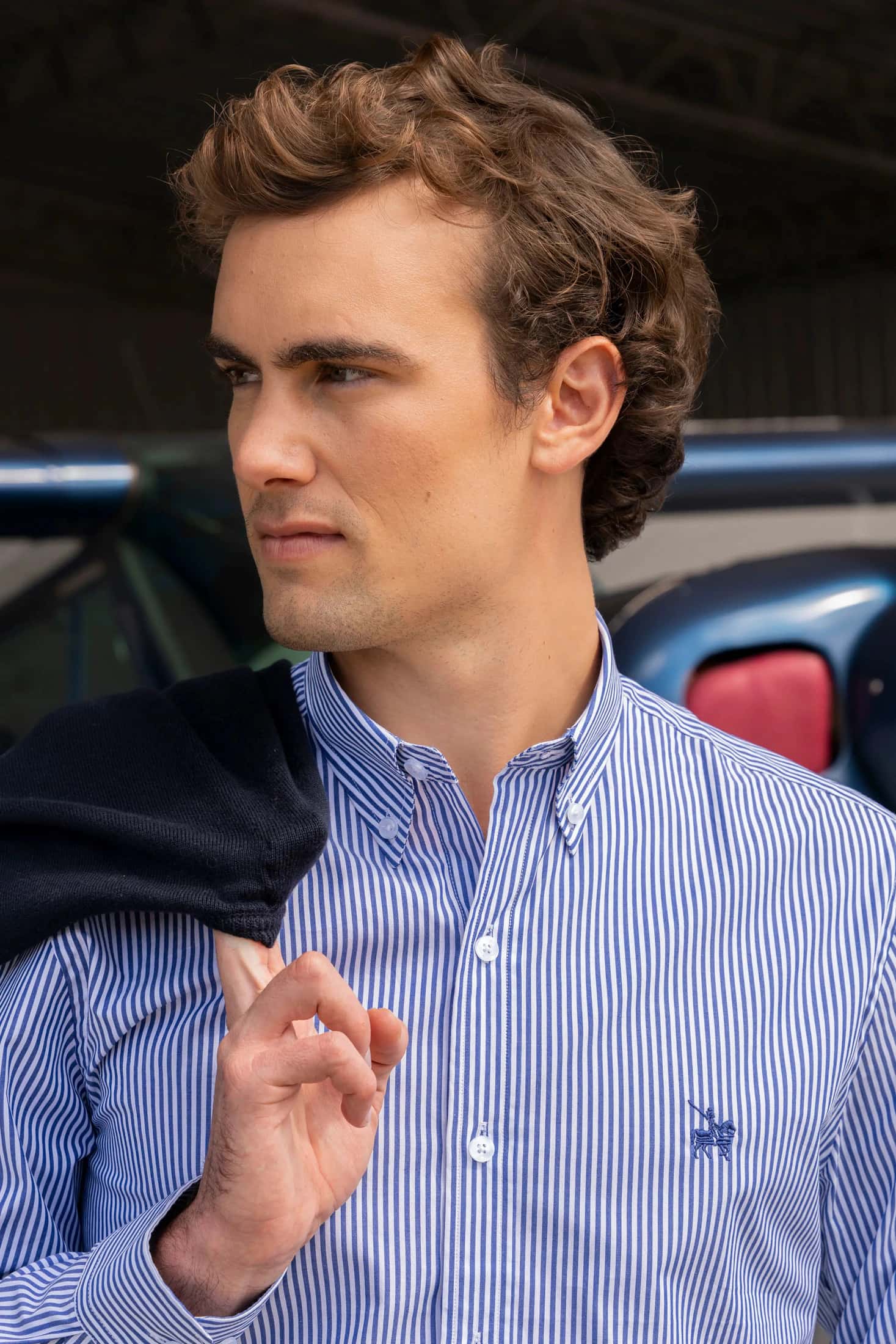 Camisa Cleverton Hombre Azul Oscuro