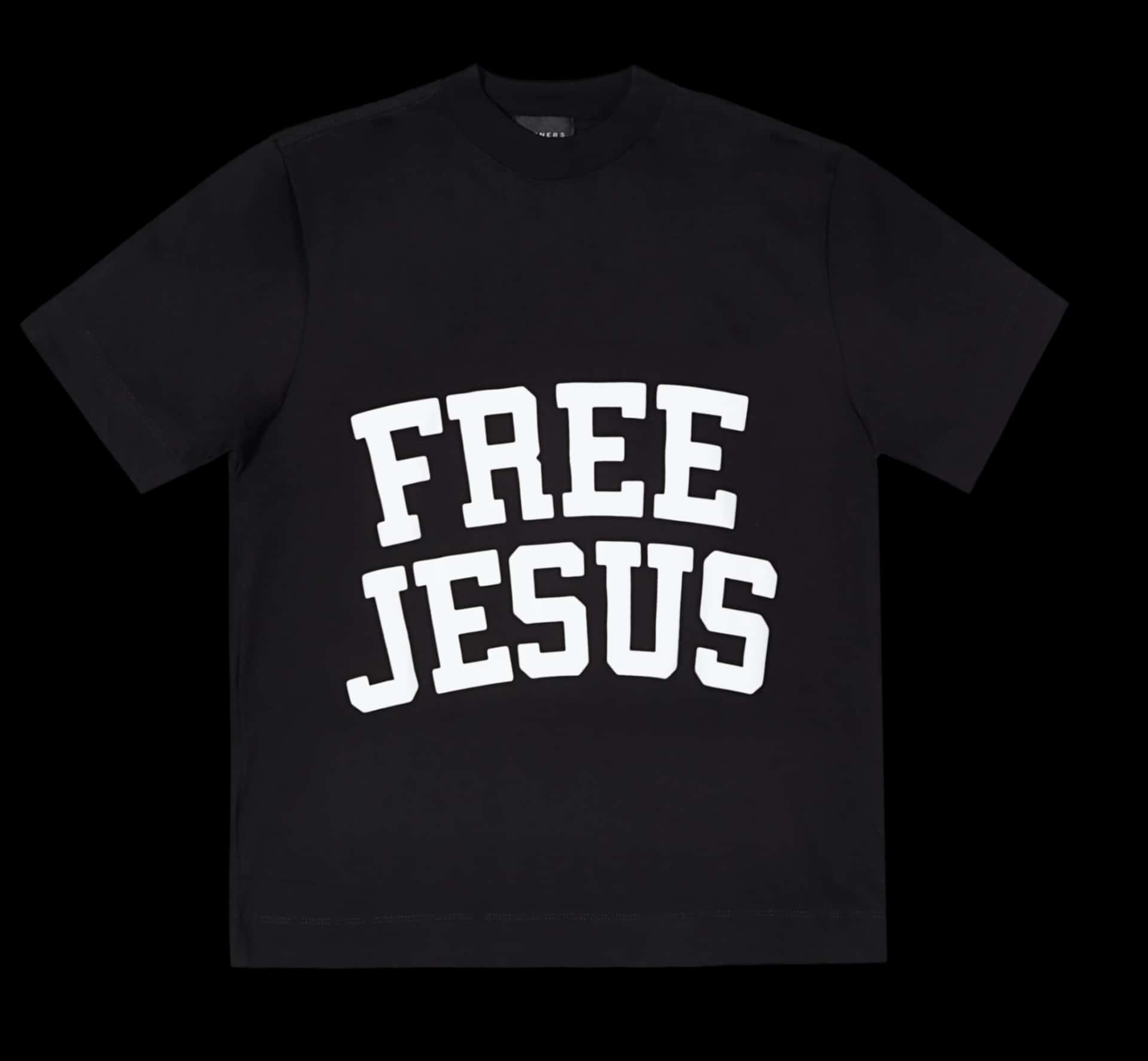 FREE JESUS BLACK T-SHIRT