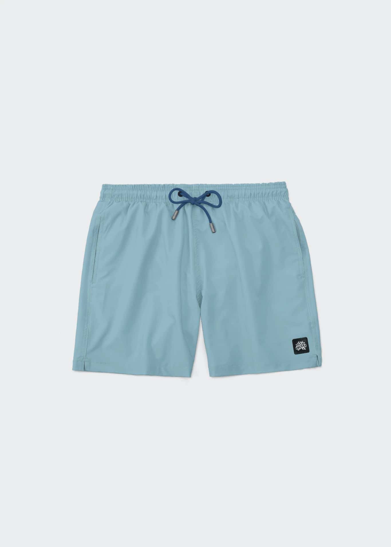 SHORT DE BAÑO AZUL CLARO