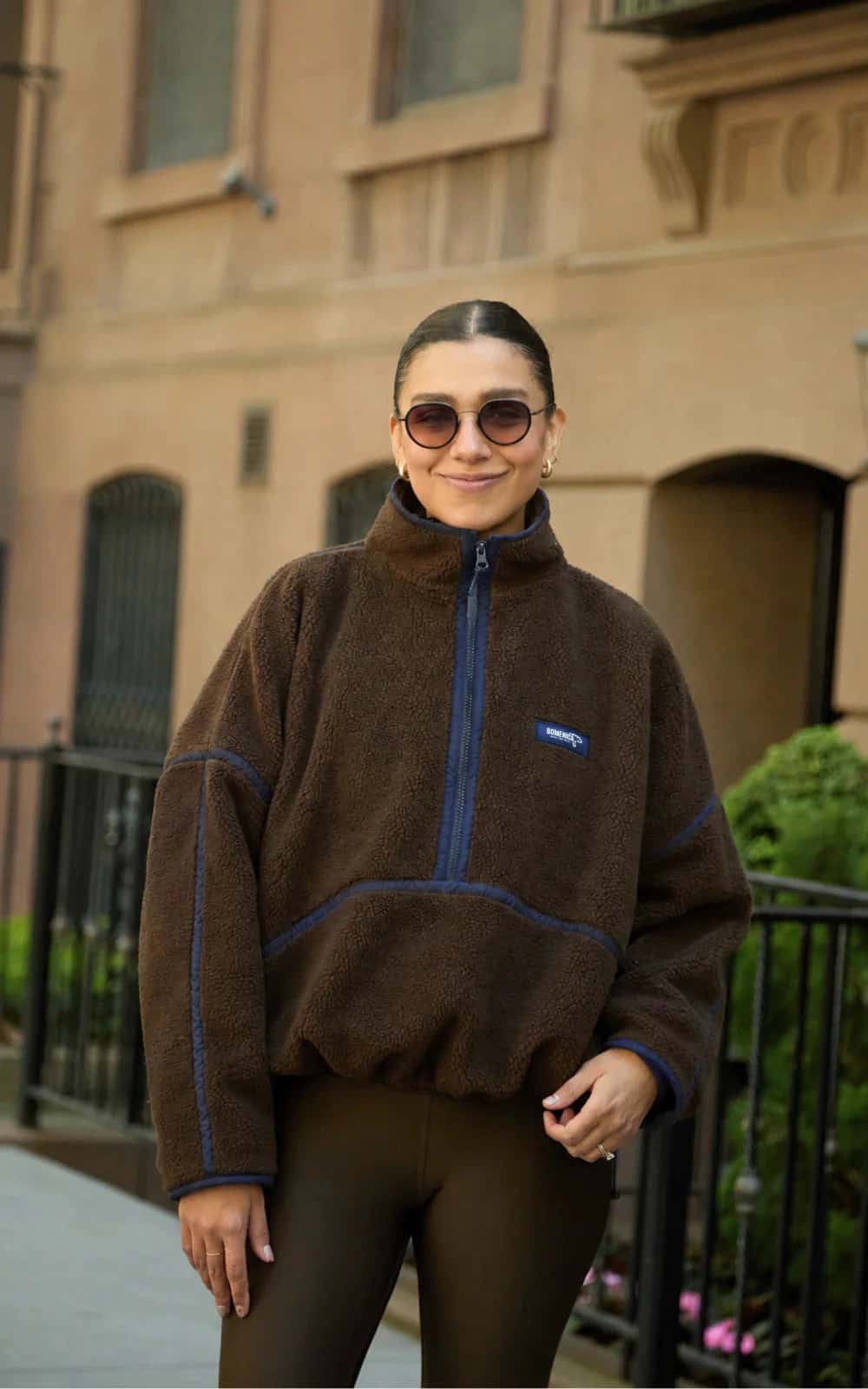 SACO OVEJERO BOXY CAFÉ - UNISEX