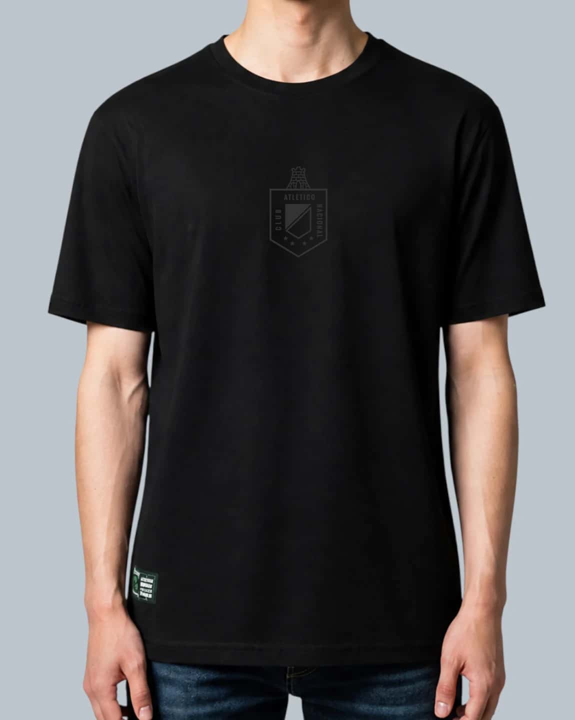 CAMISETA BASICA NEGRA ESCUDO 1989 - miniatura 1