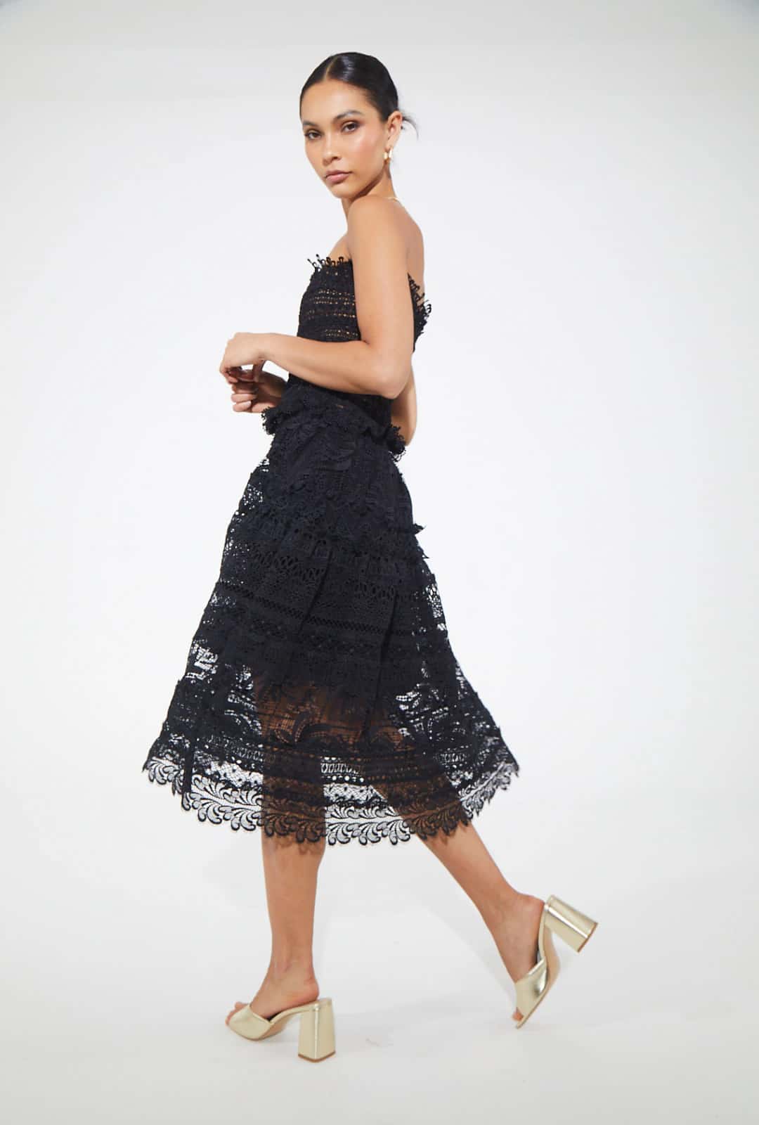 VALLARTA MIDI DRESS BLACK - miniatura 2
