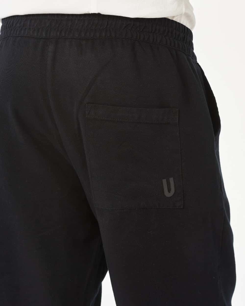 BLACK STATIONARY SHORTS