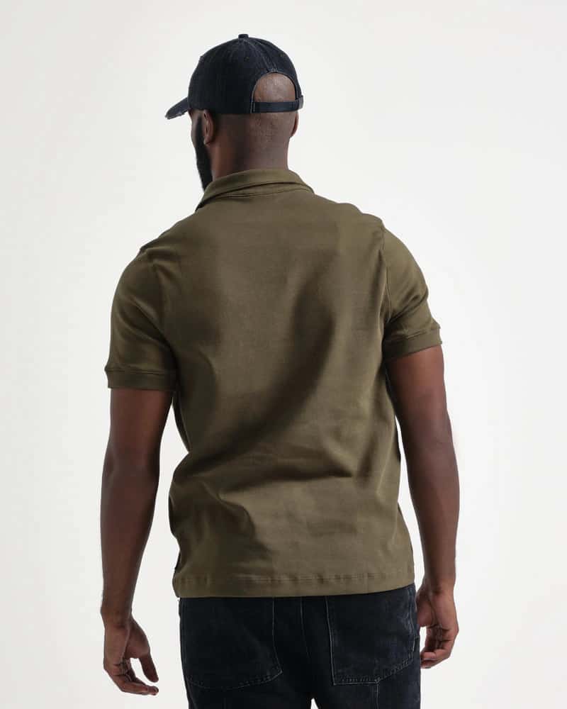 Polo Relaxed Fit Verde Militar - miniatura 4