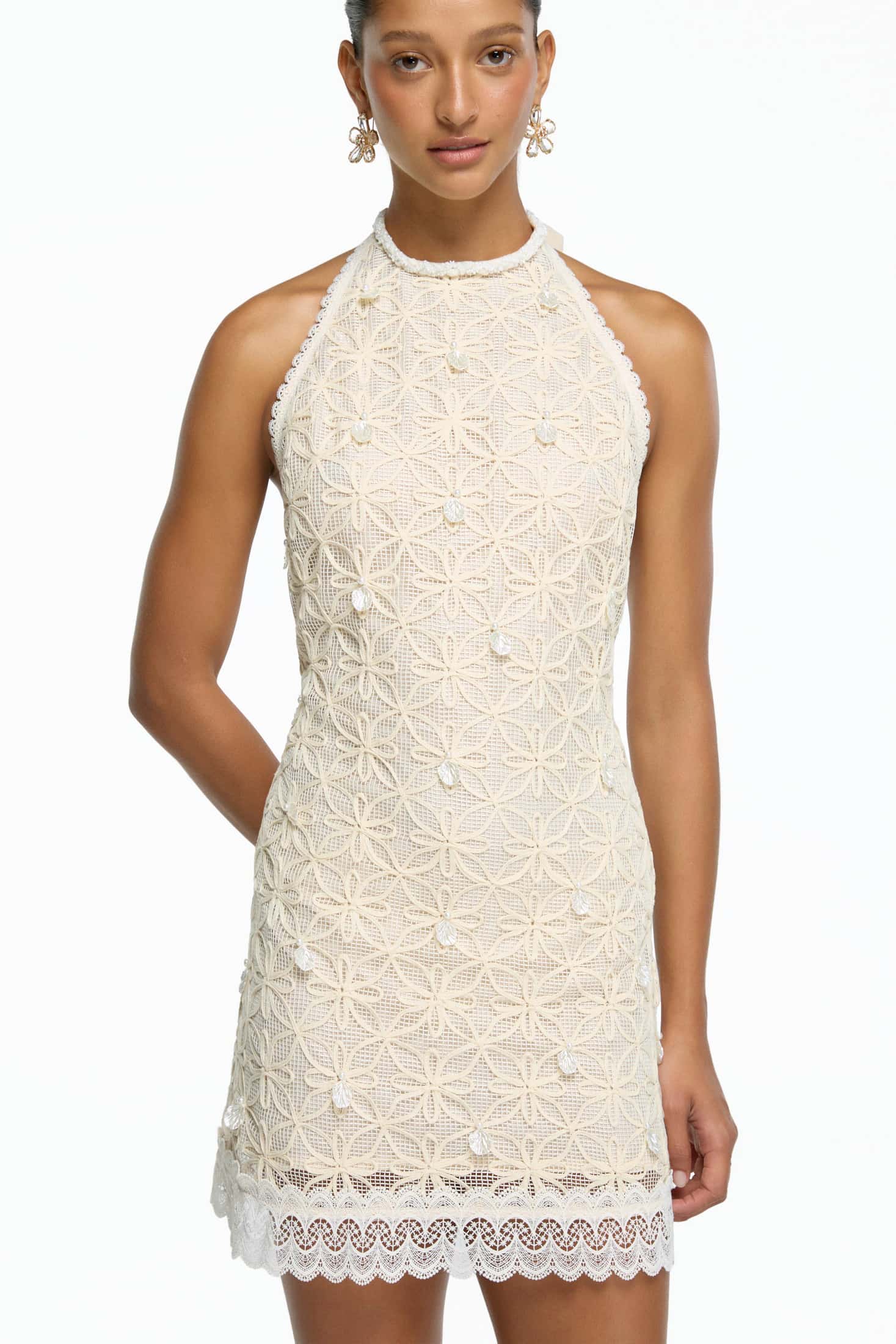 SOLEIA MINI DRESS CREAM - miniatura 4
