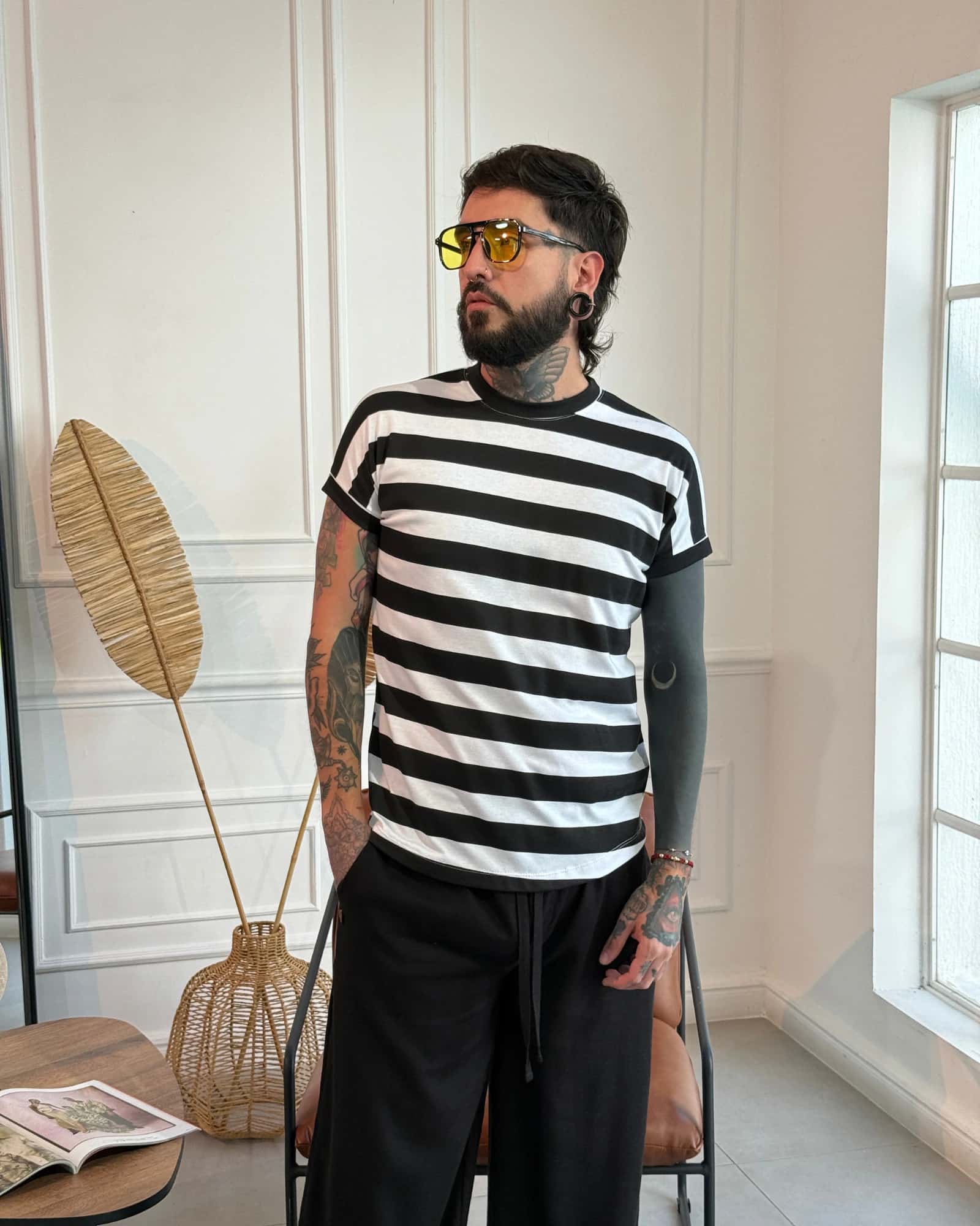 Camiseta 80's black and white - miniatura 2