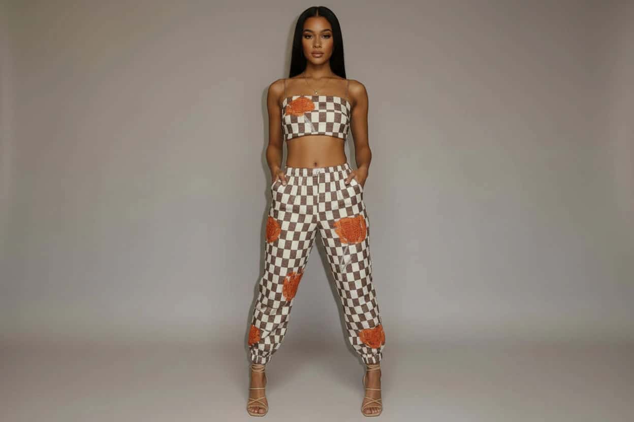Laguna Sequin Crop Top