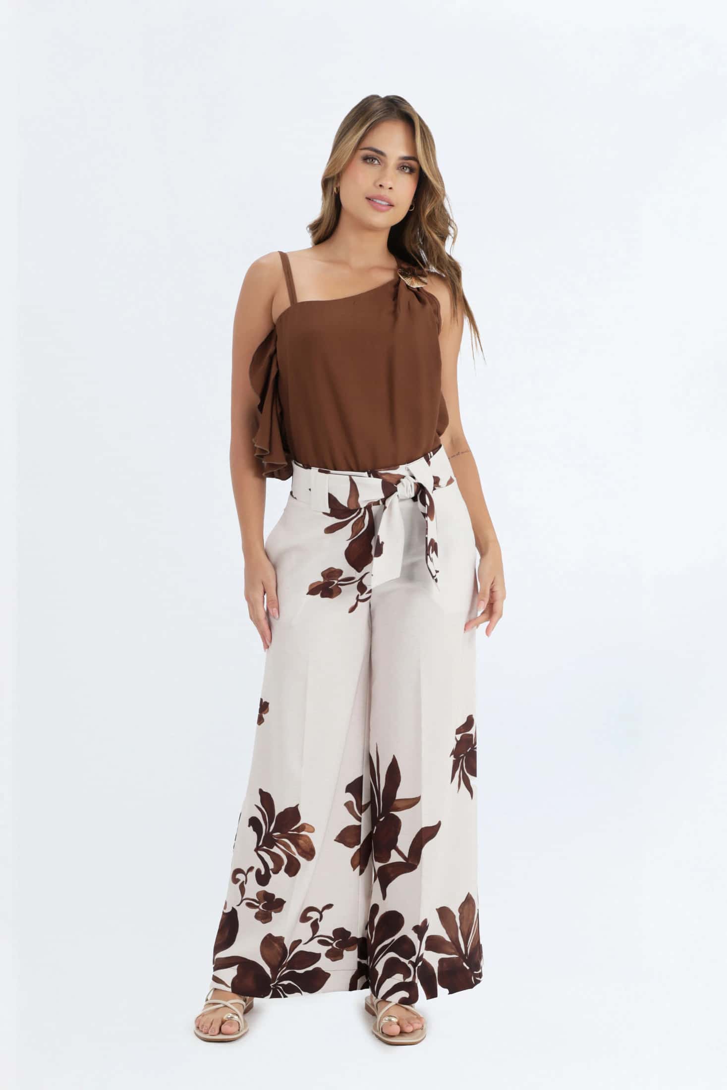 PANTALON ESTAMPADO CENEFA PARA MUJER 1196426 - miniatura 1
