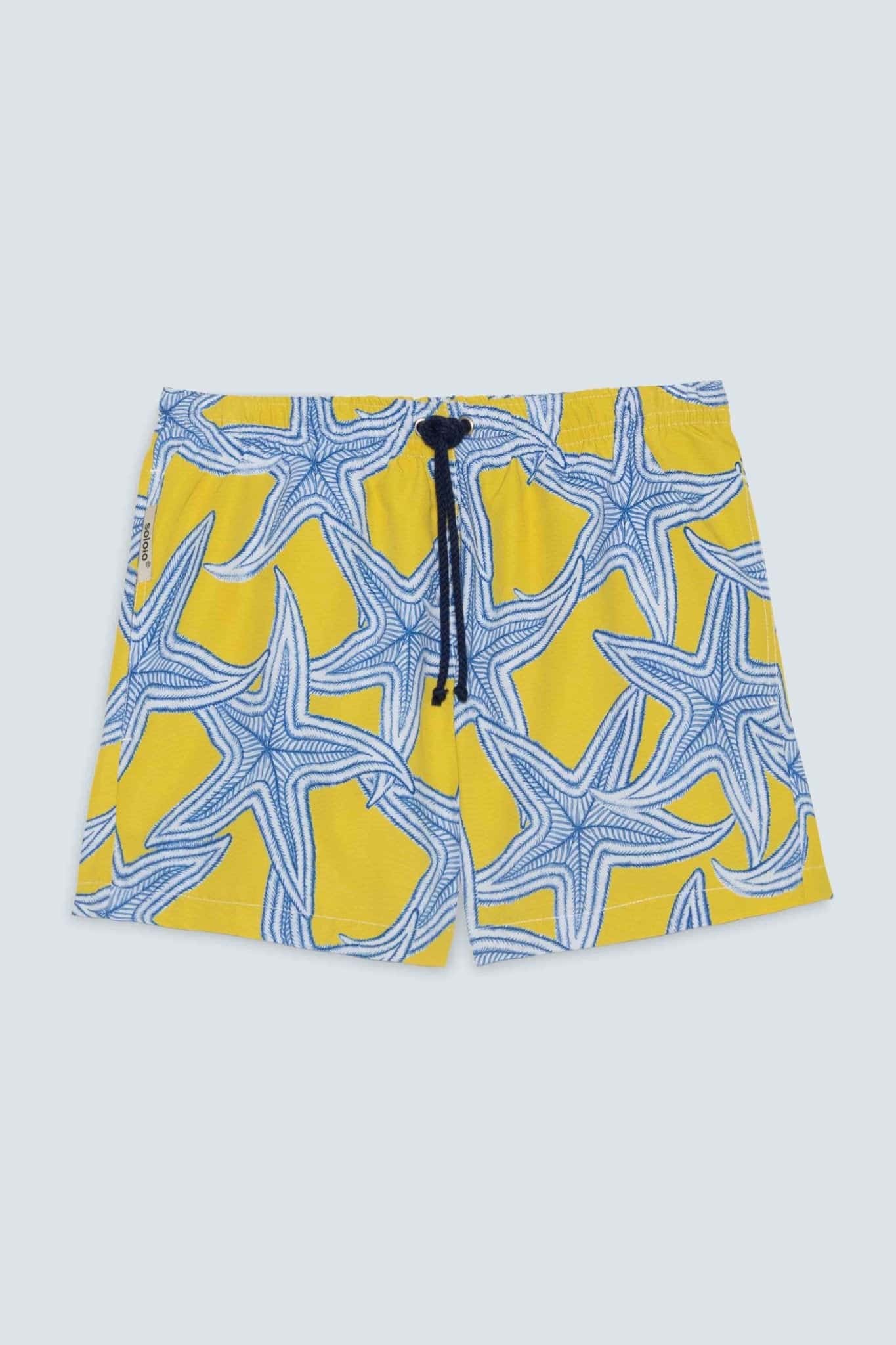 Men's star yellow swim trunk