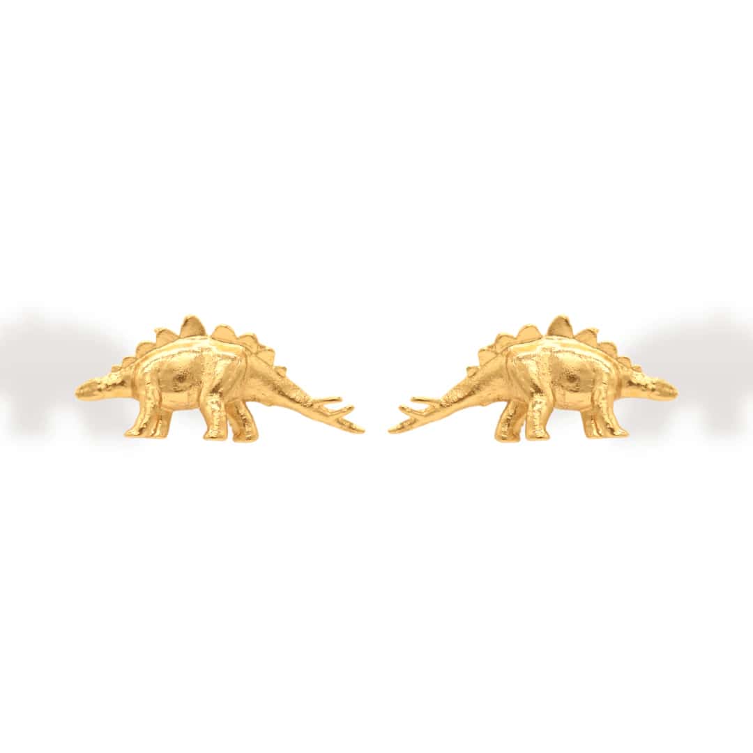 Aretes de estegosaurio