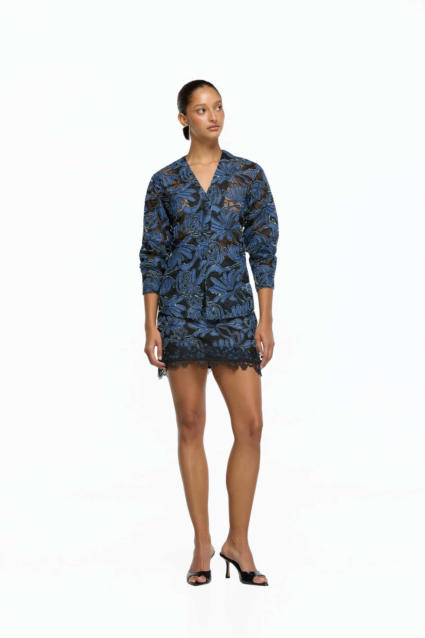 MIDNIGHT MINI SKIRT NAVY - miniatura 2