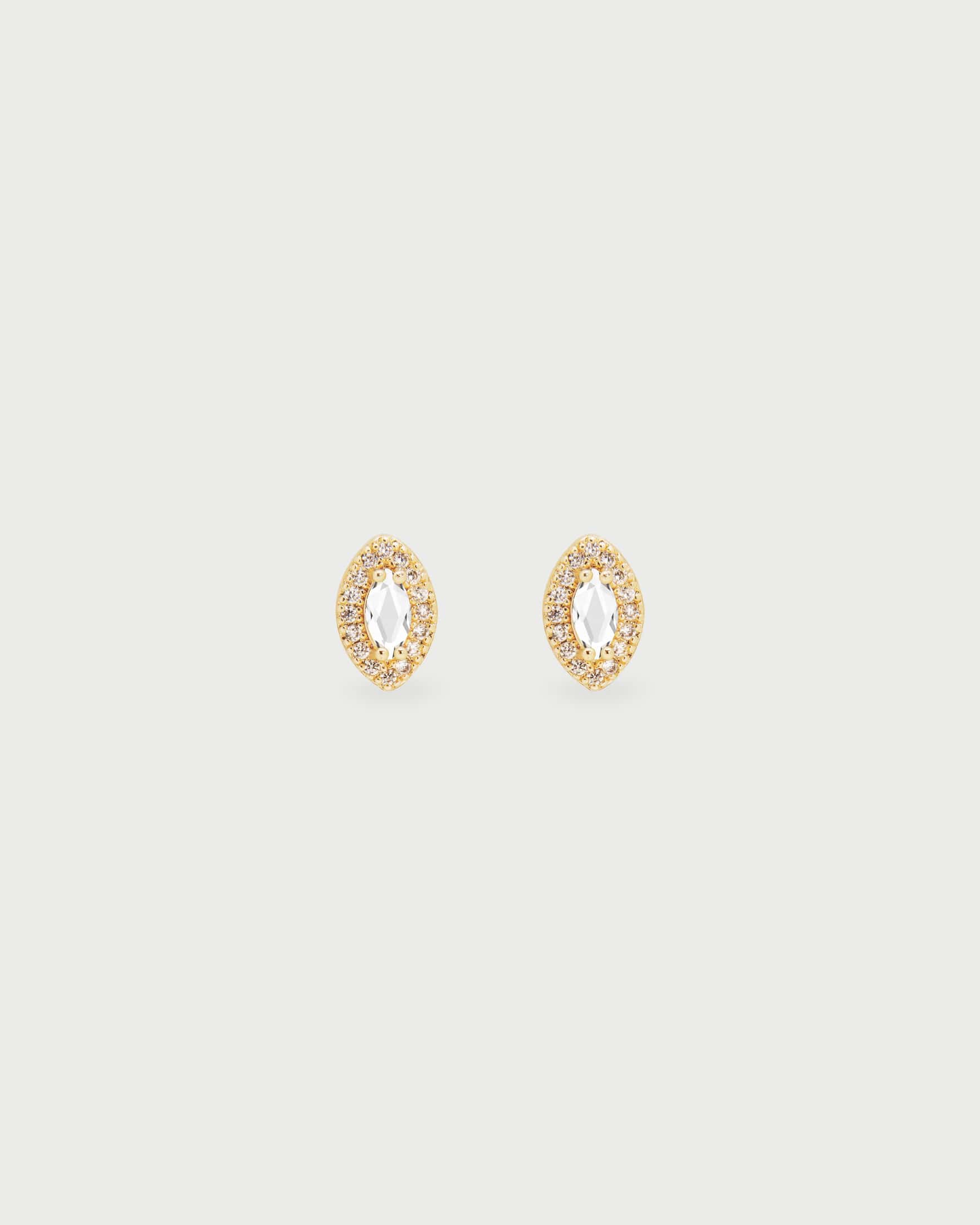 Aretes Oval Cristales