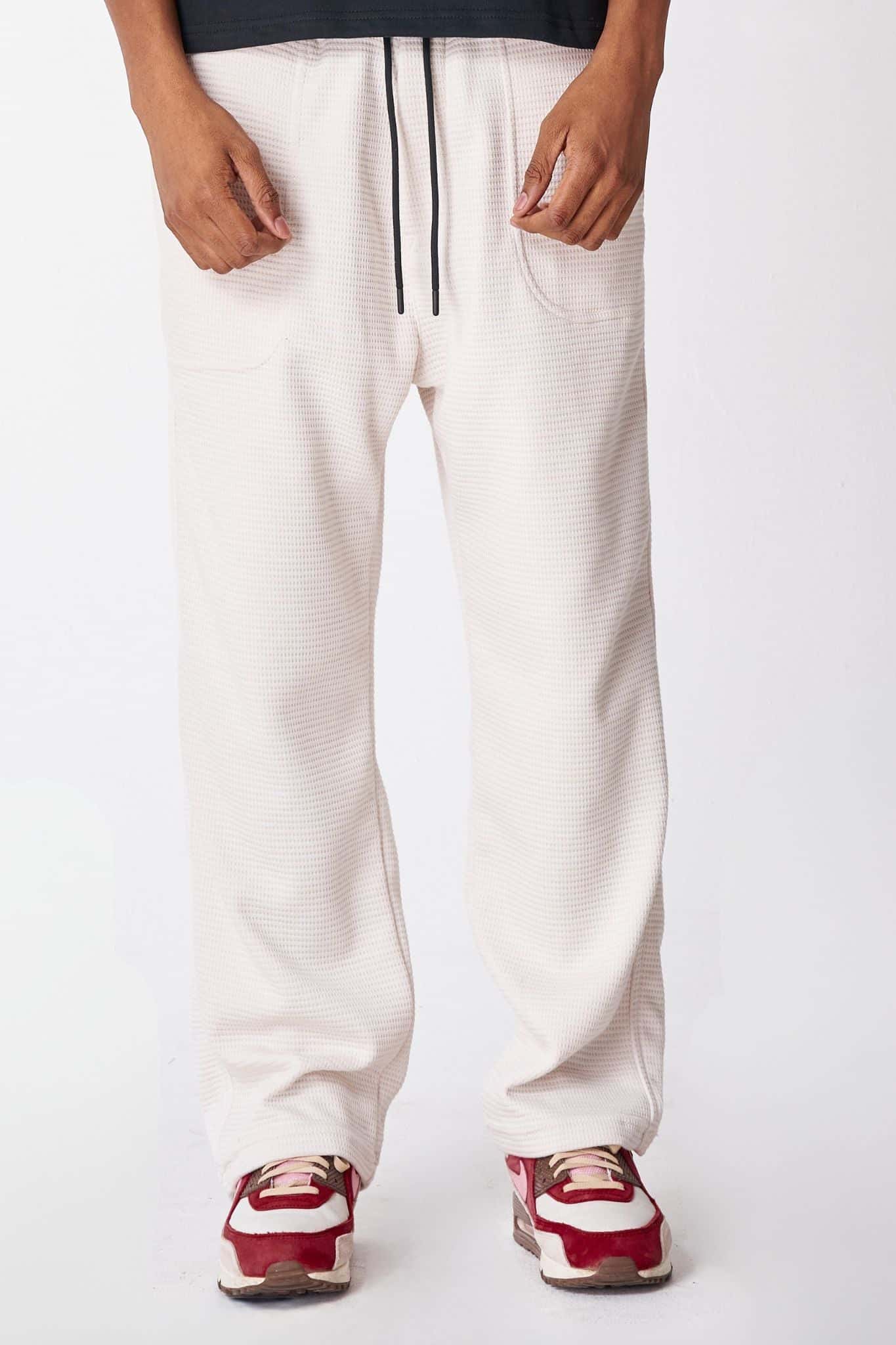 Sweet pant Marfil textura cuadros 14372