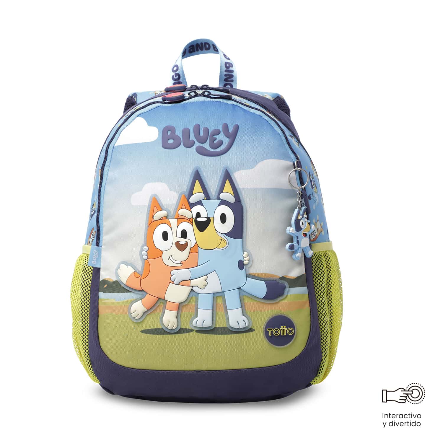 Morral Unisex Bluey Mediano color Azul