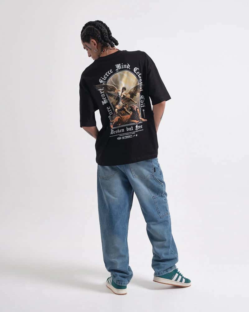 Camiseta Negra Oversize Fierce Mind - miniatura 6