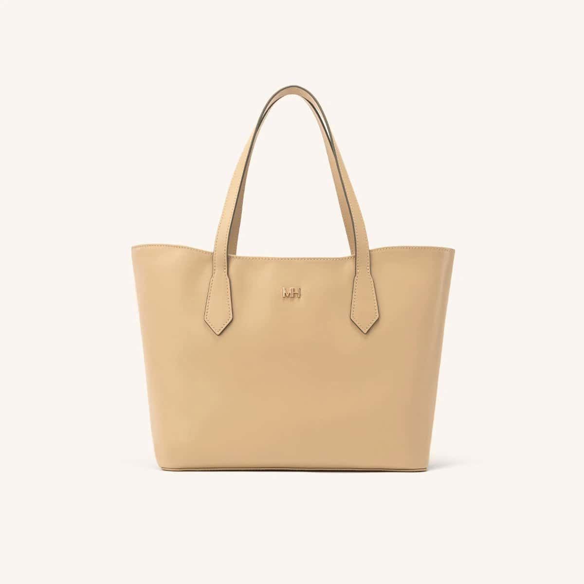 Tote Alas Mediano Taupe Coral