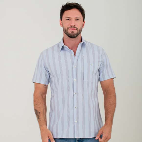 CAMISA MC 100% ALGODON HOMBRE