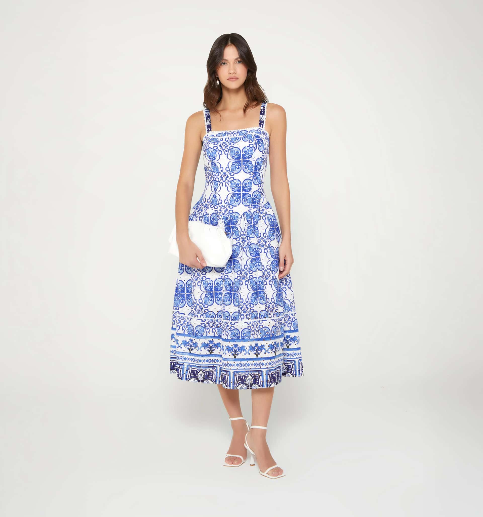 Vestido midi tiras
