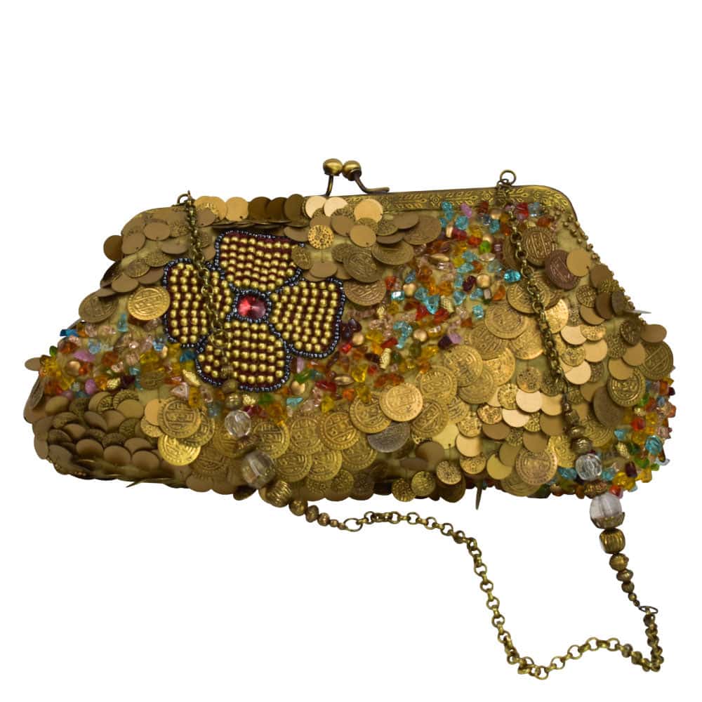 Clutch with Decorative Coins - miniatura 3