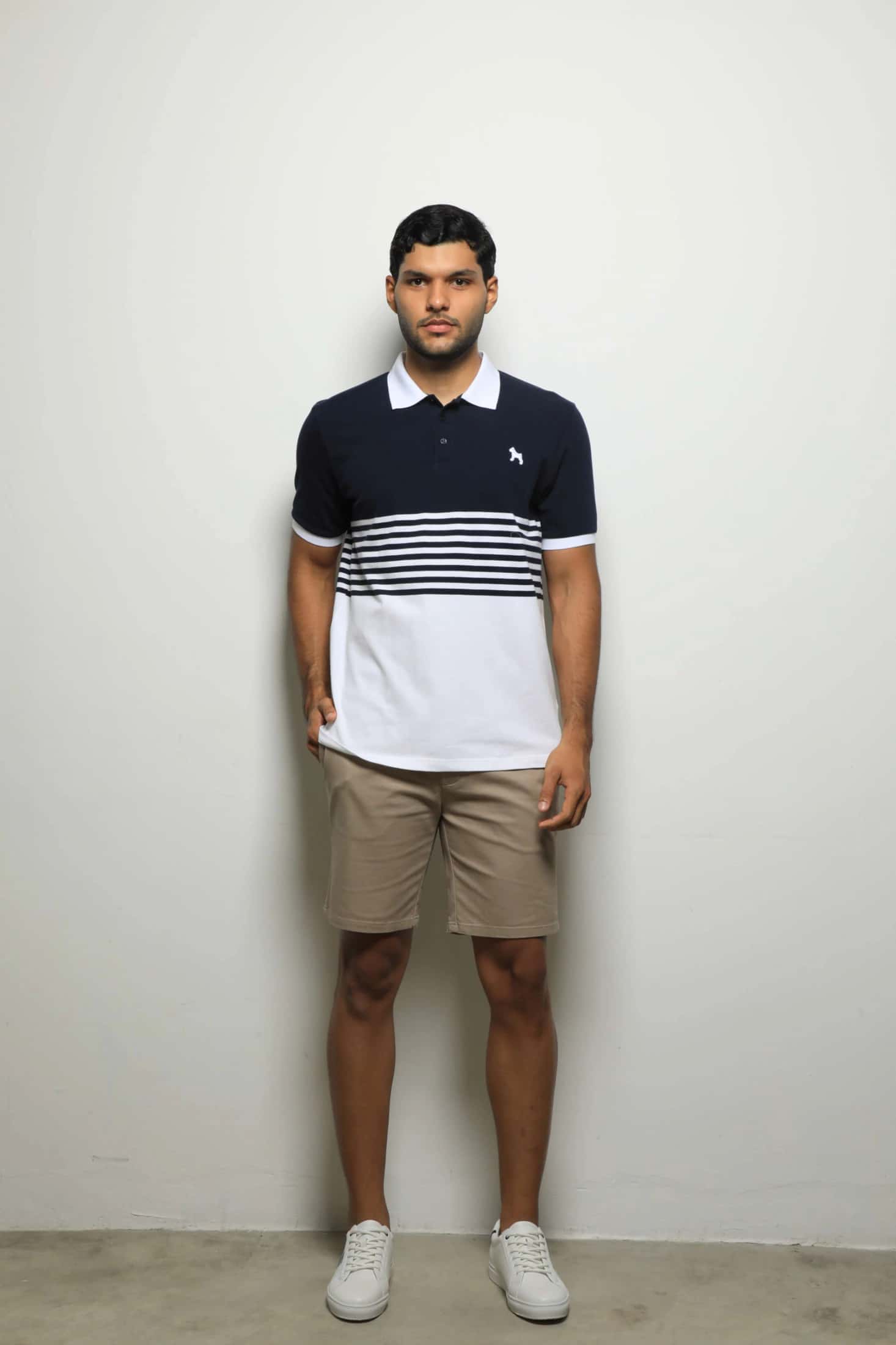 Polo Fashion Navy/Rayas Blanca