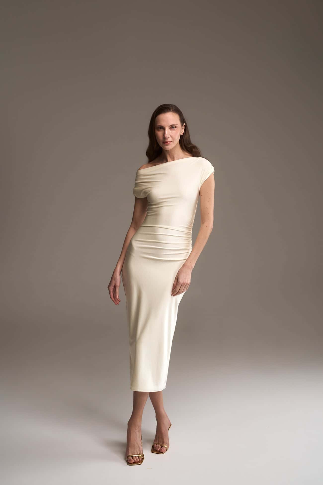 IVORY HUDA MIDI DRESS