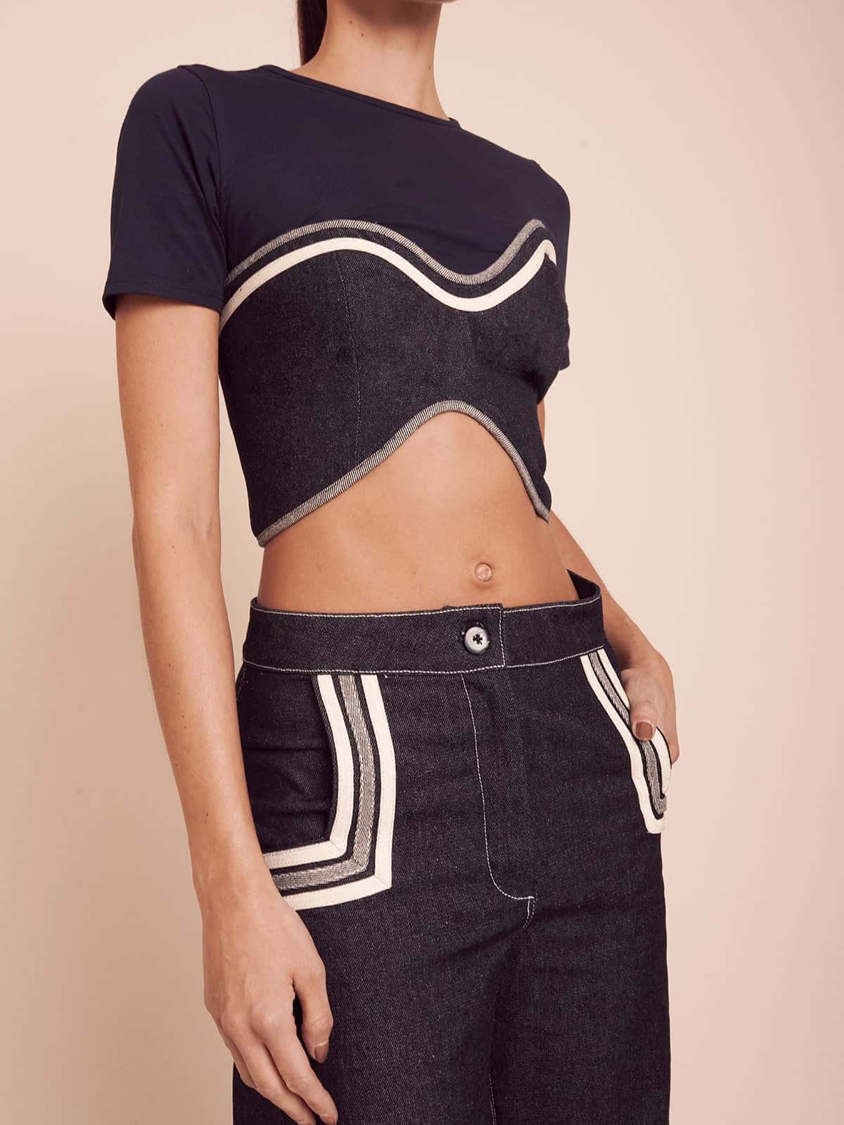 CECI TOP NAVY - miniatura 2