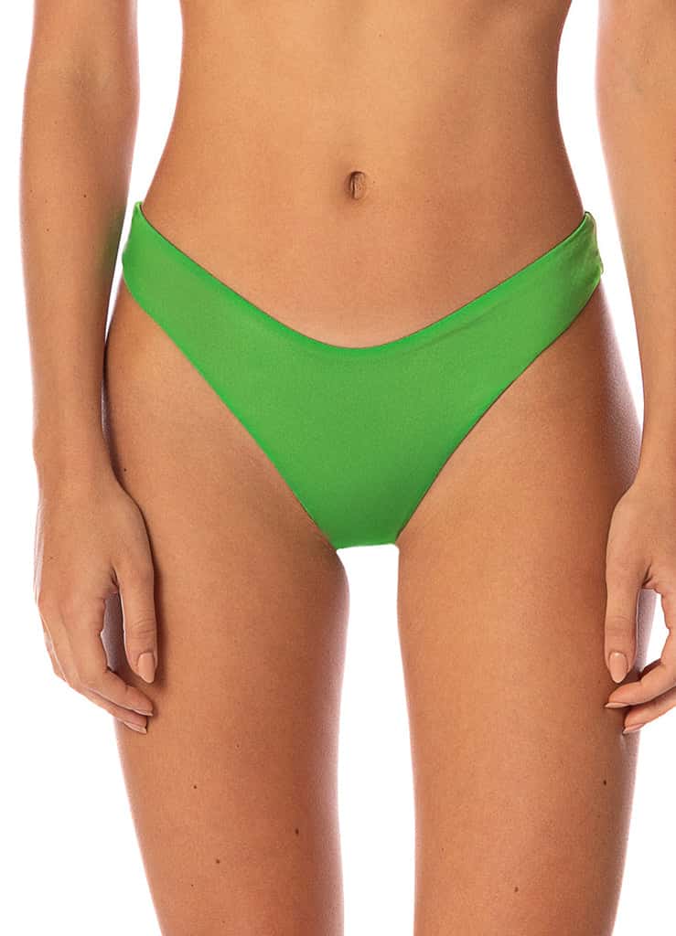 Maaji Emerald Brocade Splendour Regular Rise Thin Side Bikini Bottom - miniatura 2