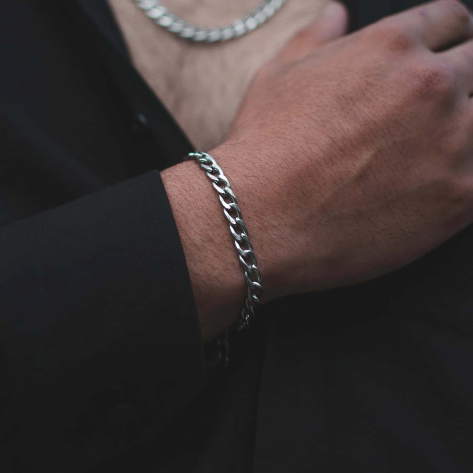 Pulsera cubana SILVER