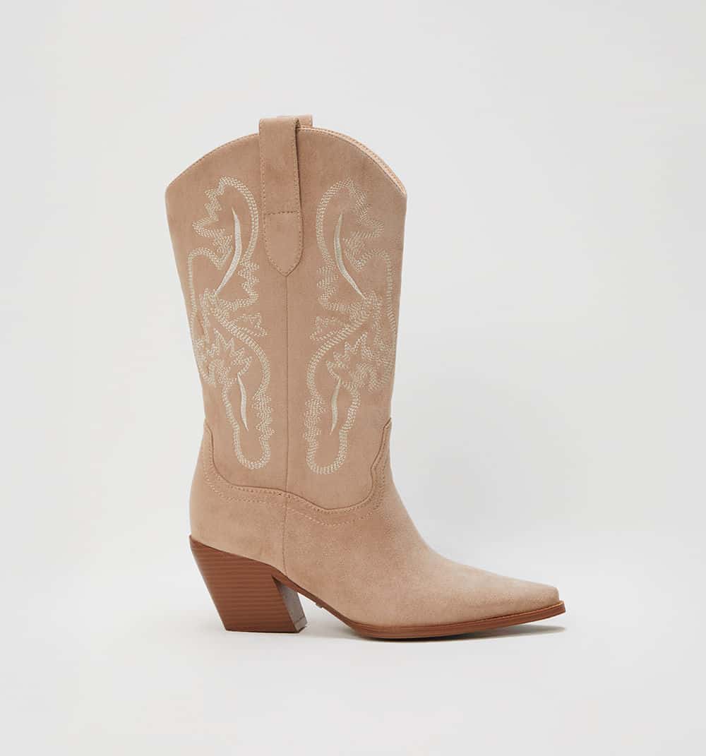 Bota media caña western