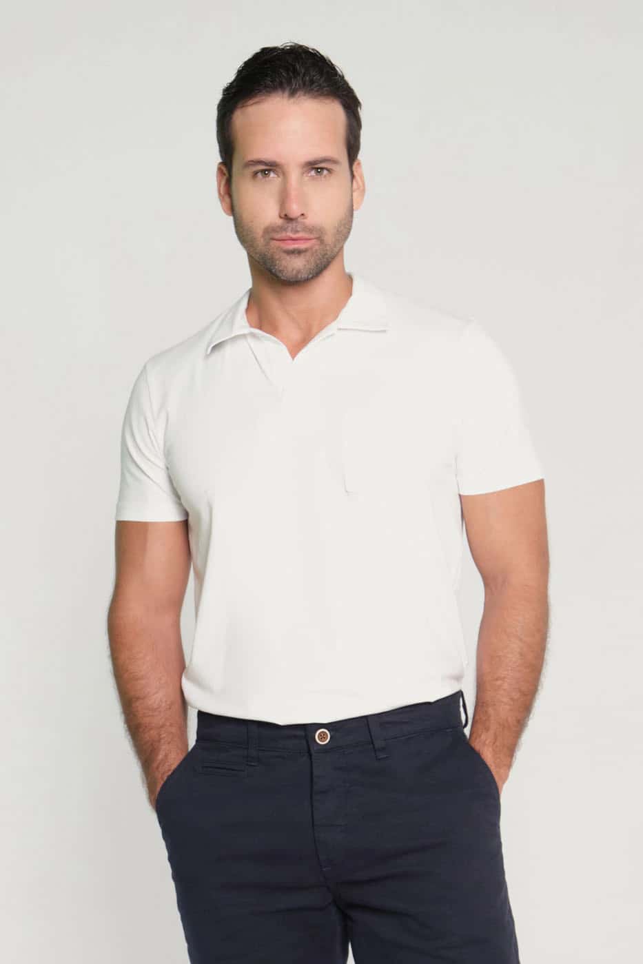 Camiseta Regular Polo Blanco