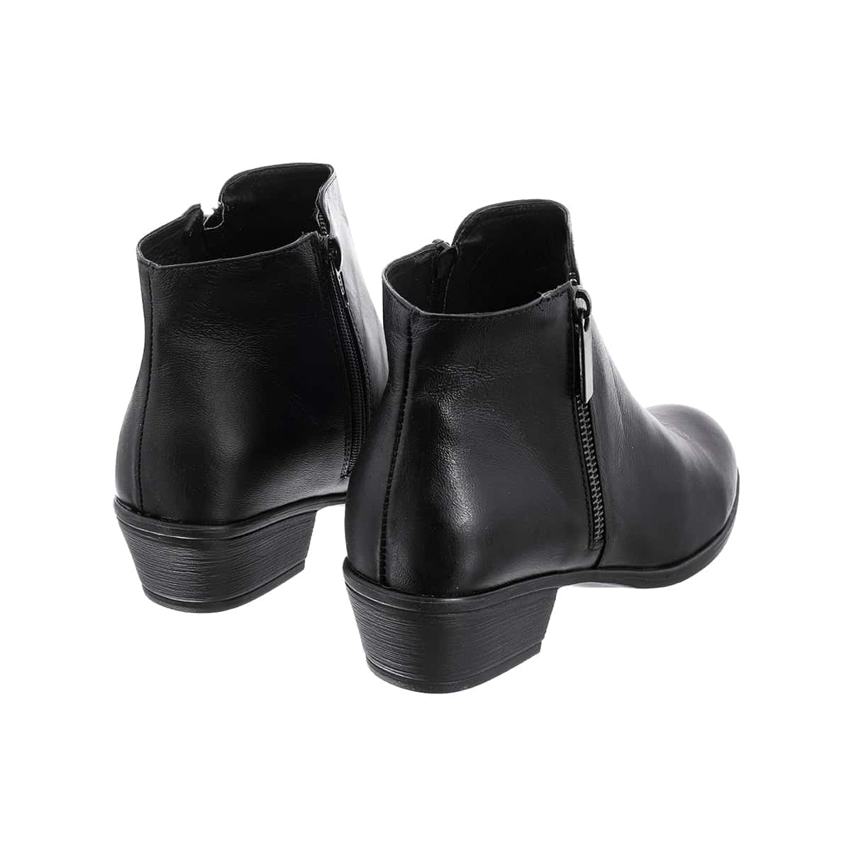 Botas Cremallera Cata Mujer Cuero Negro - miniatura 2
