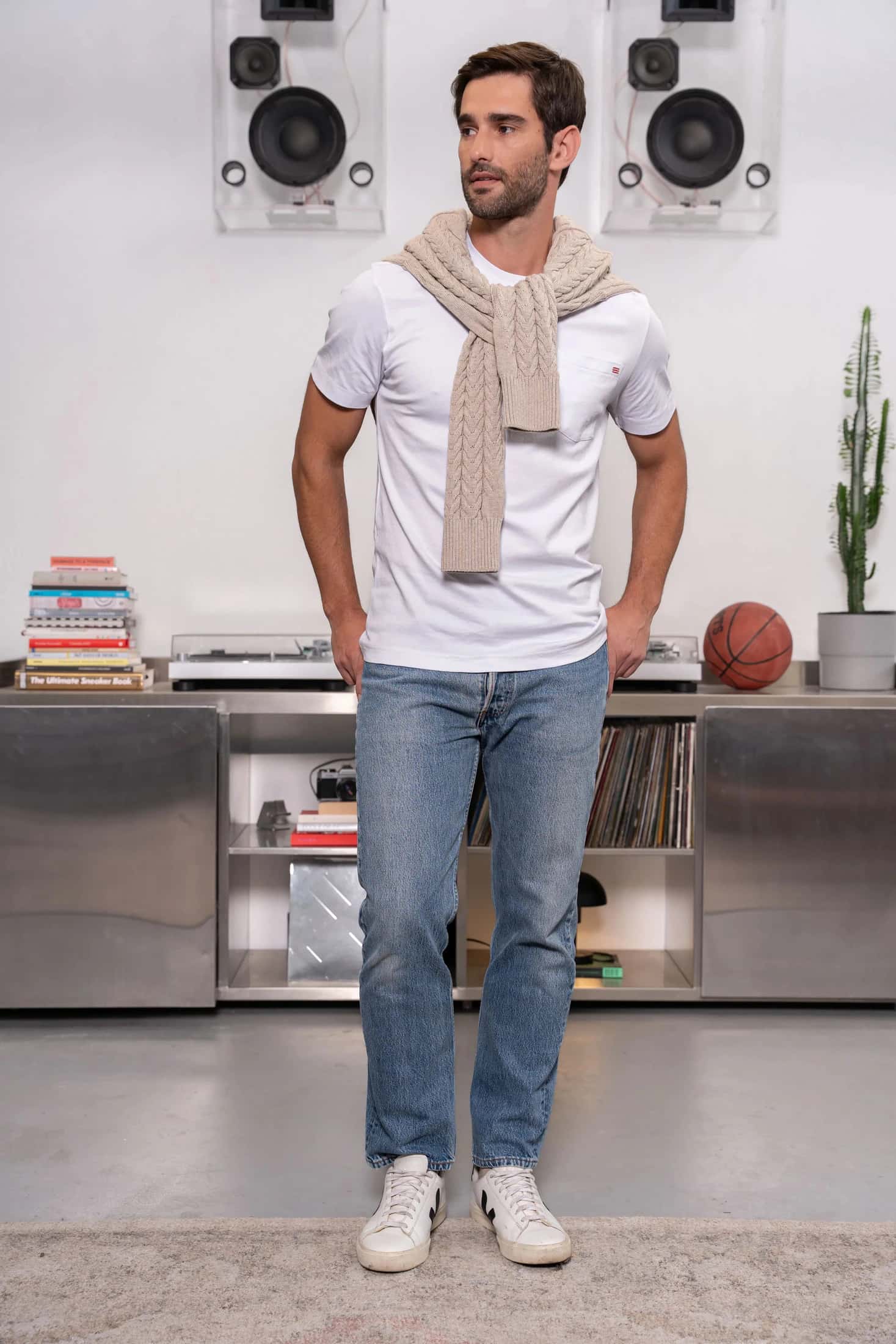 Camiseta Premium Hombre Blanco - miniatura 3
