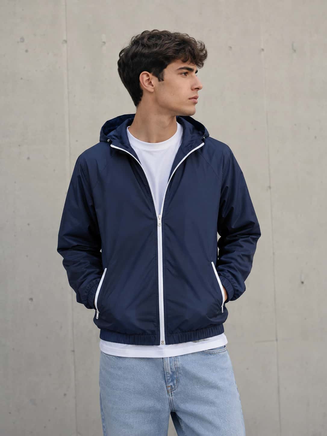 Chaqueta Cyclone Azul - Blanco OUTLET