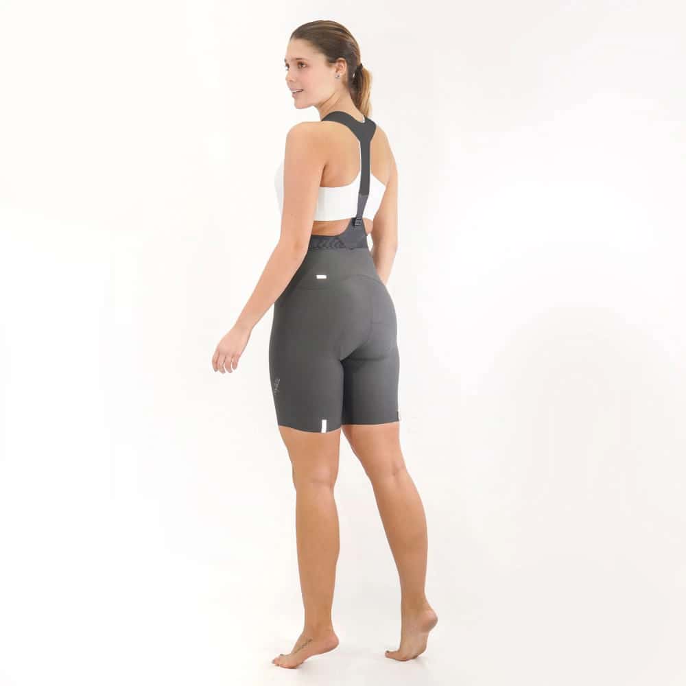 PANTALONETA CICLISMO TOSCANA 2.0 GRIGIO PARA MUJER - miniatura 2