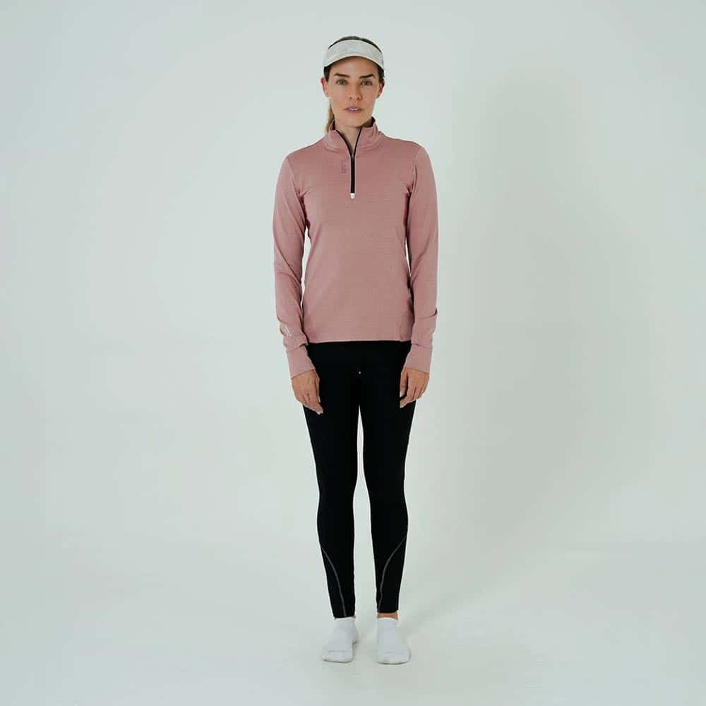 CAMISETA RUNNING MANGA LARGA ACTIVE ROSE PARA MUJER