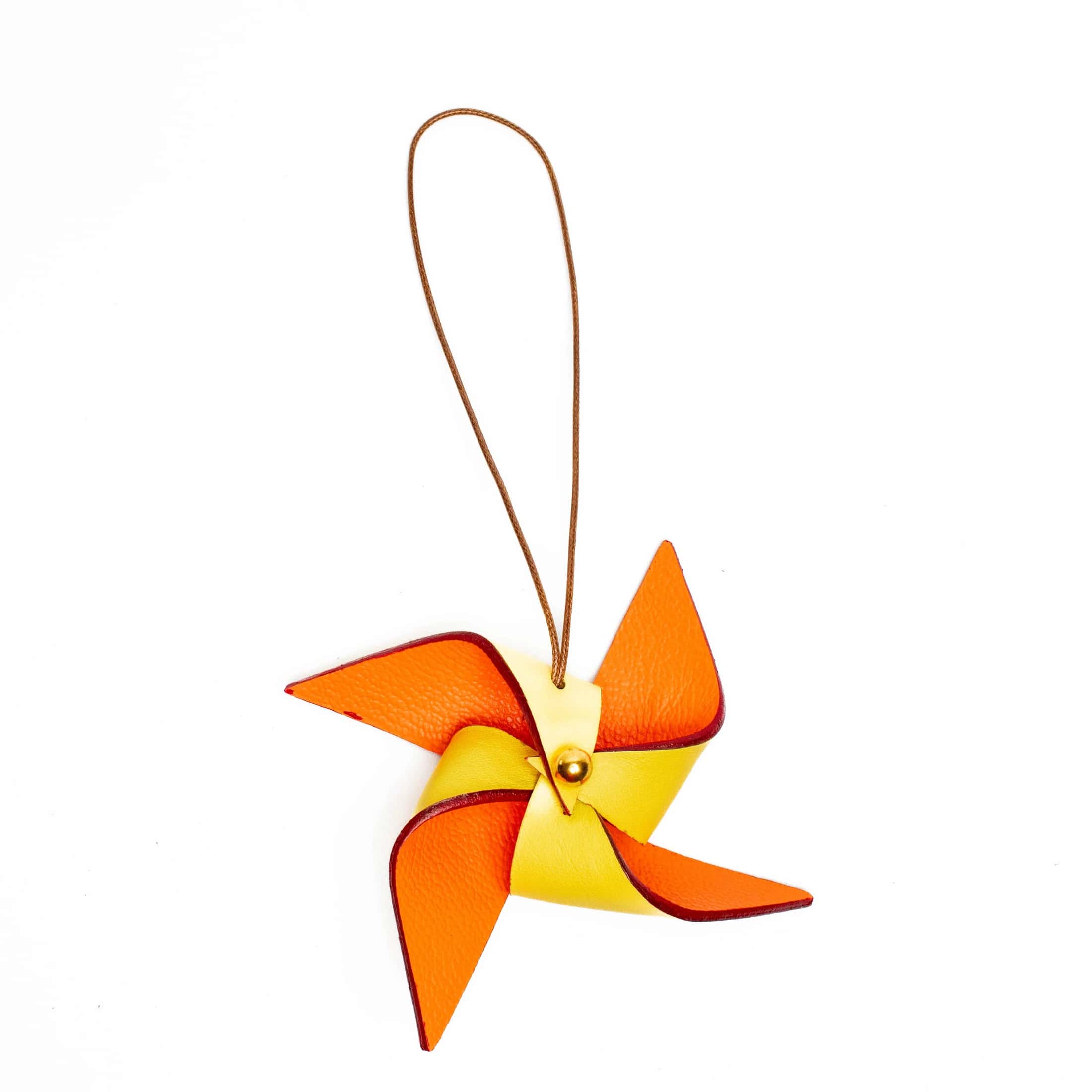 Yellow Windmill Charm + Handle