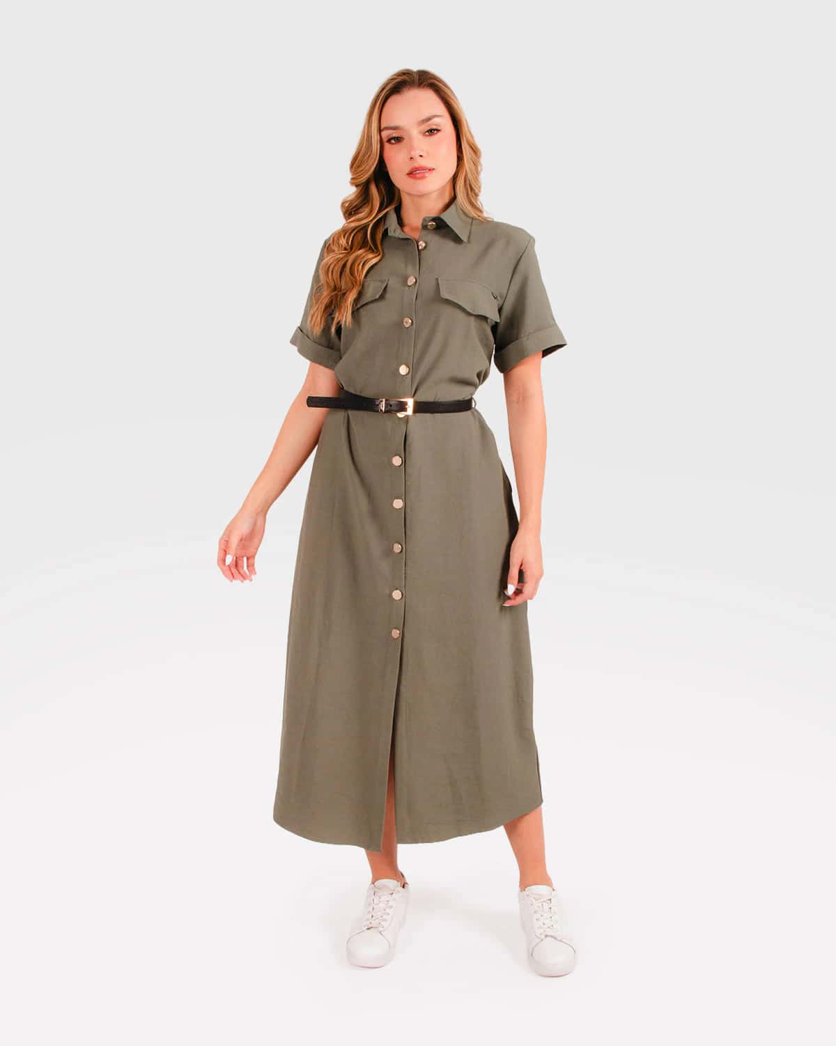 Vestido verde para mujer