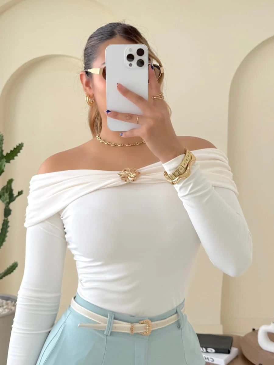 Blusa Ágatha crudo