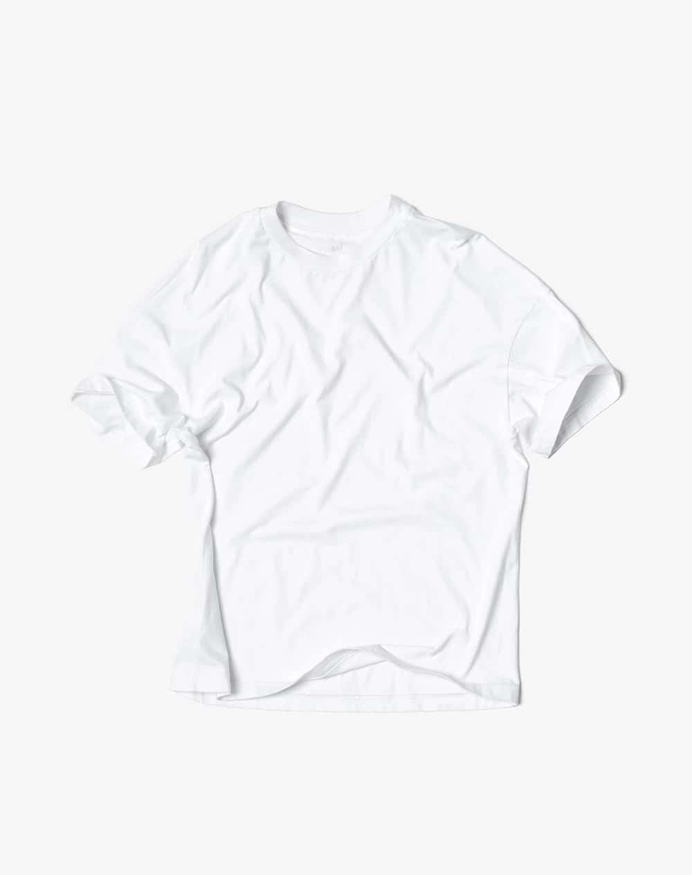 Camiseta regular algodón blanca hombre