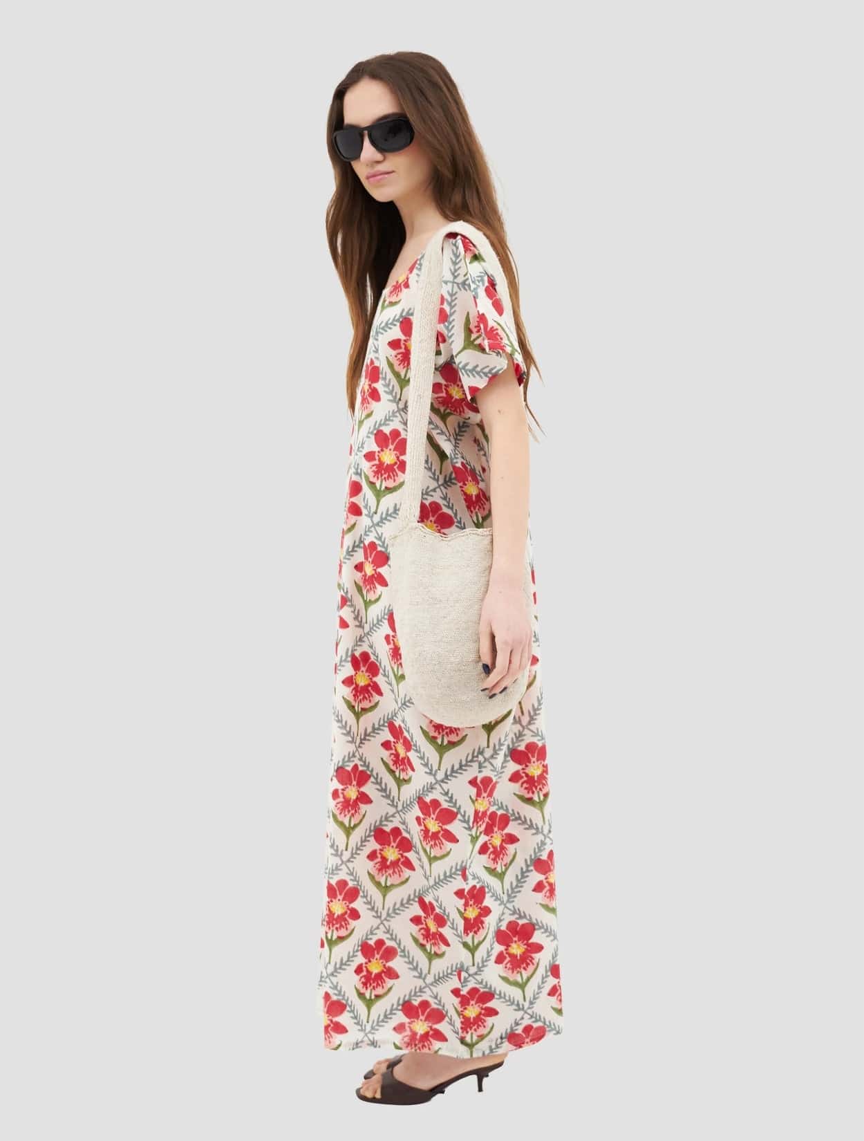 VESTIDO KAFTAN MENDELLI BLOCK PRINT - miniatura 2