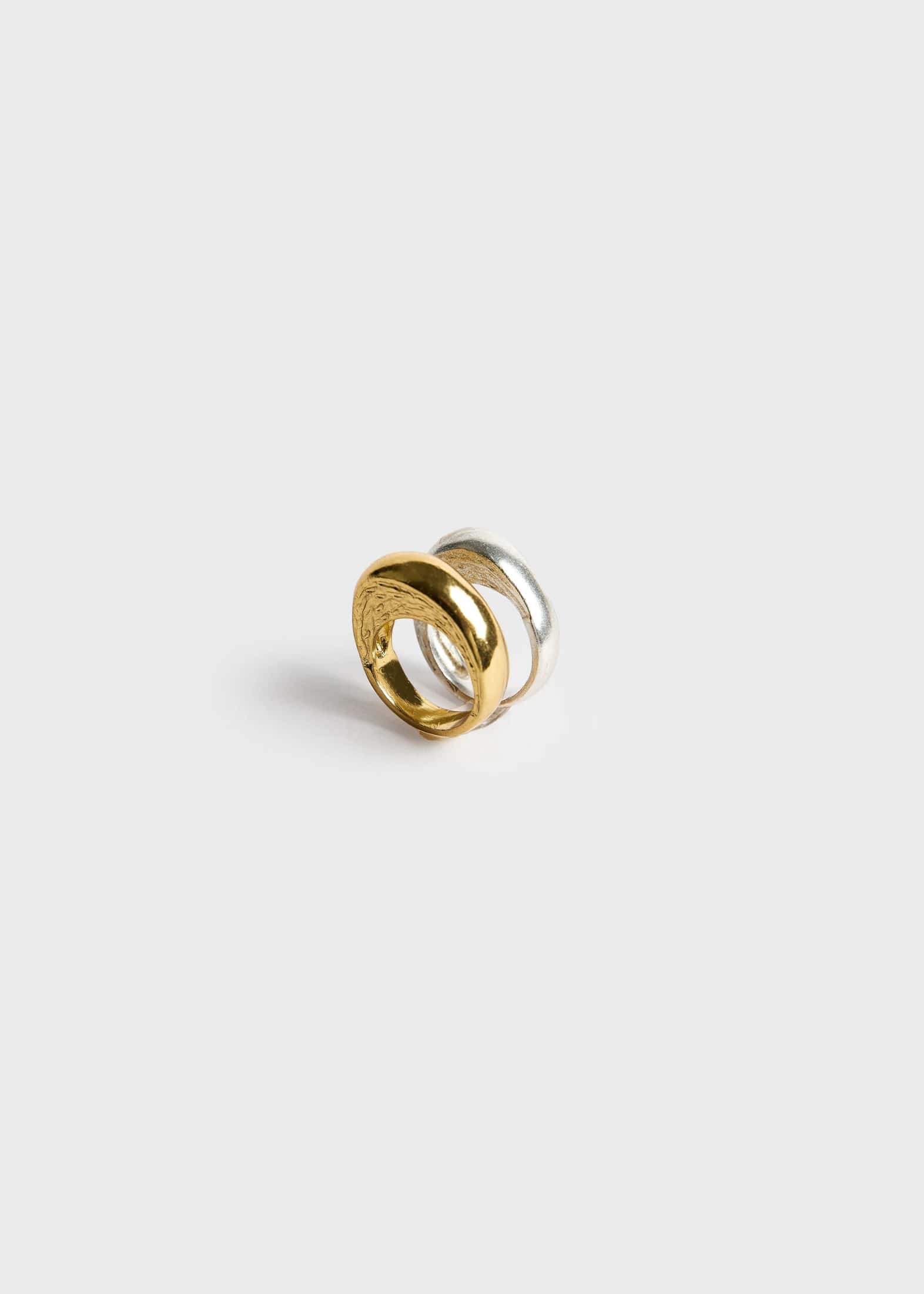 Set de Anillos Tummy Plata dorado
