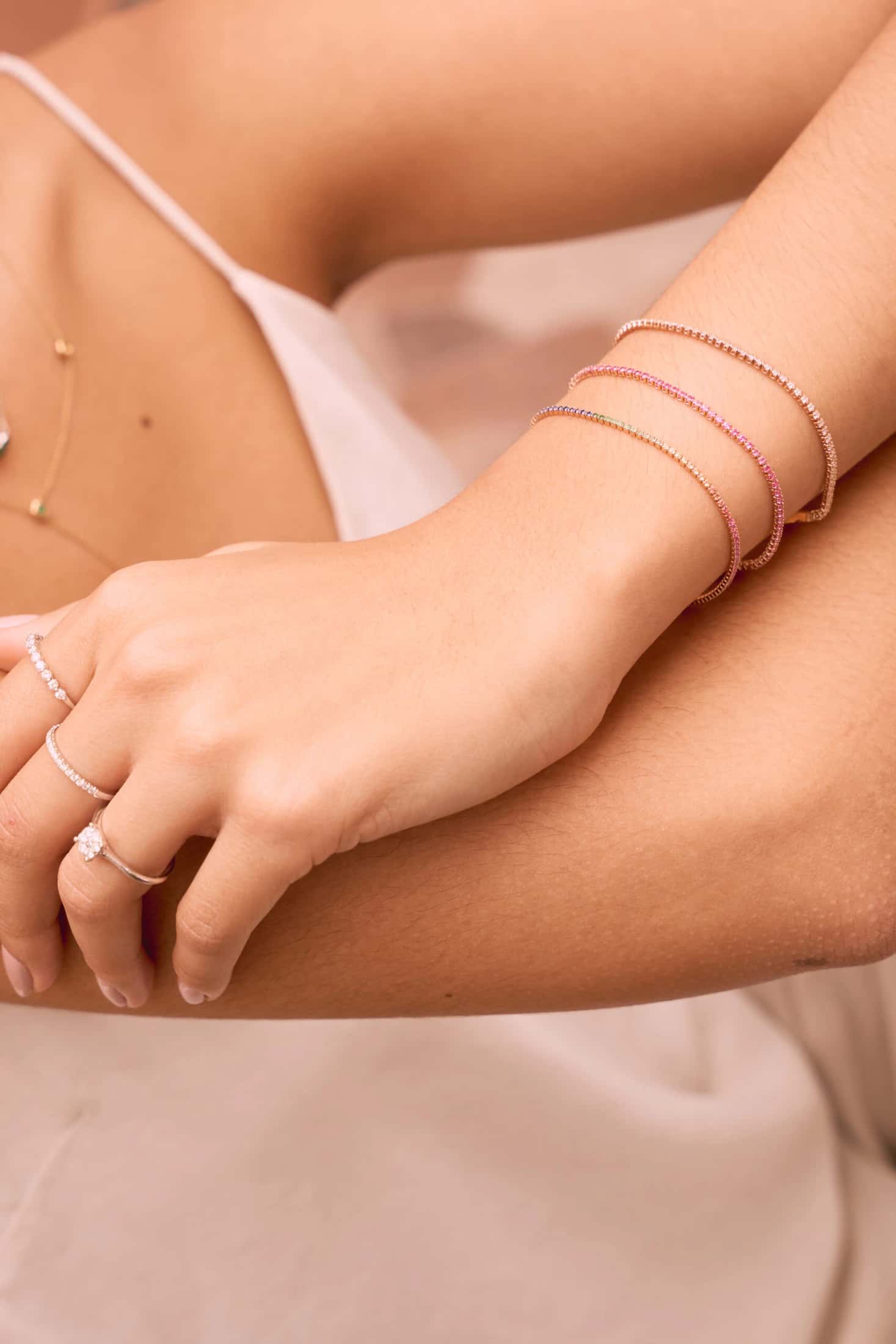 Sicilia Rainbow Sapphire Bracelet - miniatura 3