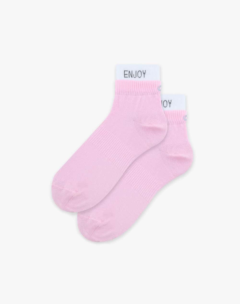 Medias mujer tobilleras rosadas