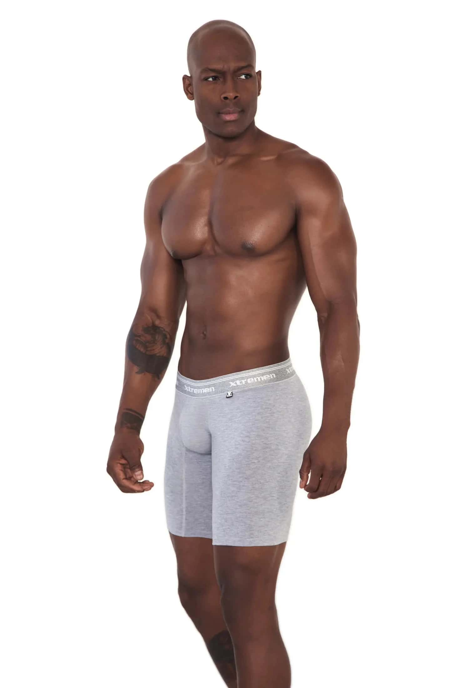 BOXER ALGODÓN DEPORTIVO FONDO ENTERO JASPE - miniatura 2